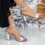Sandalen mit dicken Absätzen 2xkk230 Silber Mei