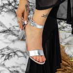 Sandalen mit dicken Absätzen 2xkk230 Silber Mei