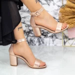 Sandalen mit einer dicken Ferse 2xkk230 Champagner | Mei
