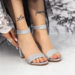 Sandalen mit dicken Absätzen 2xkk230 Silber Mei
