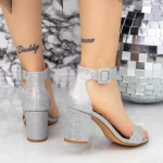 Sandalen mit dicken Absätzen 2xkk230 Silber Mei