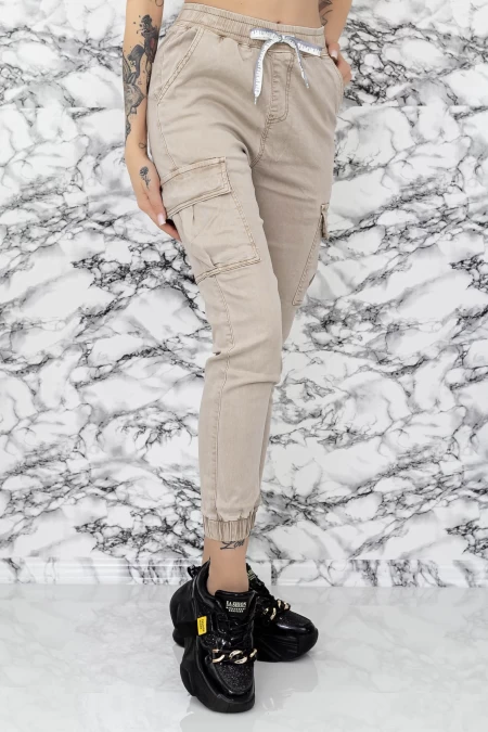 Frauenhose BF896-59 Beige | Gesicht