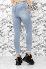 Frauen Jeans S02200-7 Blau Gesicht