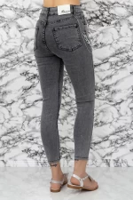 Frauen Jeans 50987 Grau Gesicht
