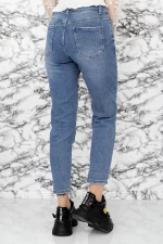 Frauen Jeans 90428 Blau Gesicht
