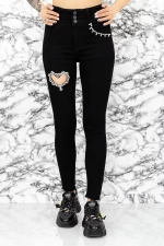 Frauen KV-129A Jeans Black | Gesicht