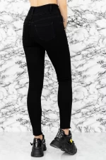 Frauen KV-129A Jeans Black | Gesicht