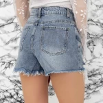 Kurzjeans von Frauen Sh9125 Blau Gesicht