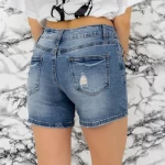 Kurzjeans von Frauen Sh1831 Blau Gesicht