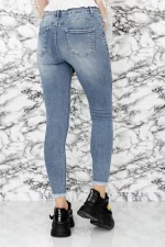 Frauen Jeans S0200-4 Blau Gesicht