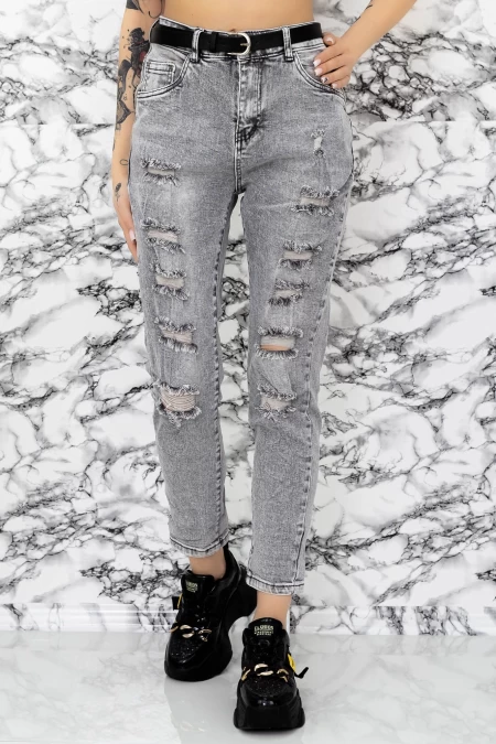 Frauen Jeans BF278-D Grey | Gesicht