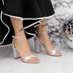Sandalen mit dicken Absätzen 2xkk58 Silber Mei