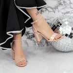 Sandalen mit einer dicken Ferse 2xkk58 Champagner | Mei