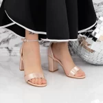 Sandalen mit einer dicken Ferse 2xkk58 Champagner | Mei