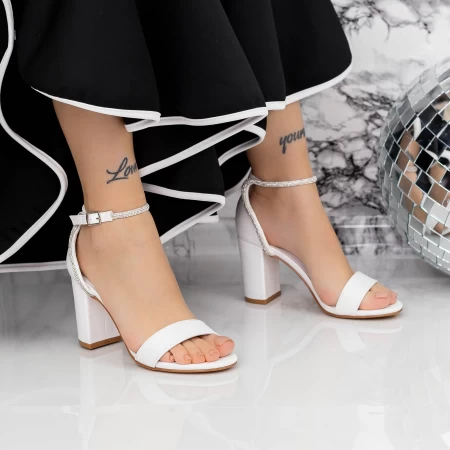 Sandalen mit dicken Absätzen 2xkk58 Weiß | Mei