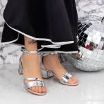 Sandalen mit dicken Absätzen 2xkk85 Silber Mei