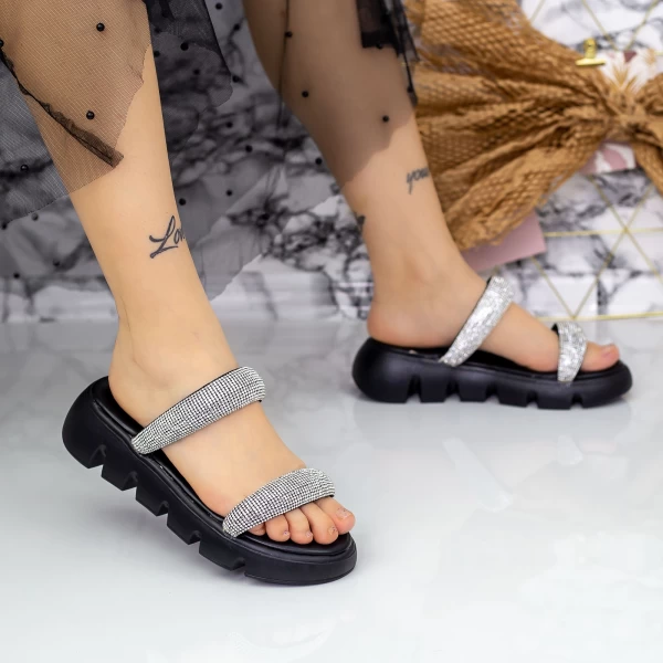 Frauen 2WS12 Pantoffeln schwarz Mei