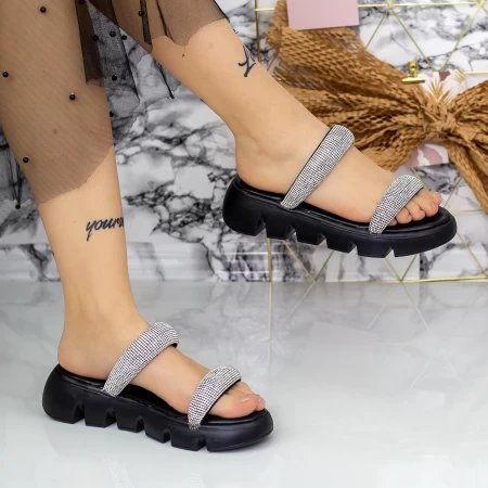 Frauen 2WS12 Pantoffeln schwarz Mei