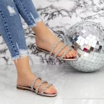 2WS5 Pantoffeln für Frauen Silber Mei