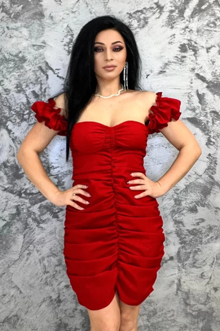 Frauenkleid 965042 Rot Kikiriki