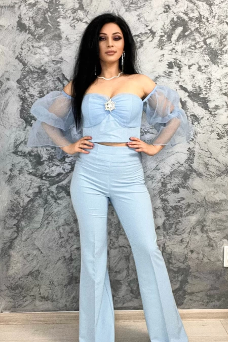 Frauenhose 2619 Blau Kikiriki