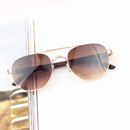 Sonnenbrille für Frauen 20306 Golden-Brown Mode