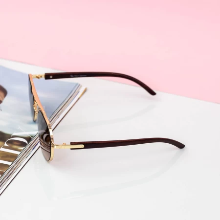 Sonnenbrille für Frauen 20306 Golden-Brown Mode