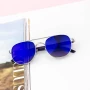 Sonnenbrille für Frauen 20306 Silberblau Mode