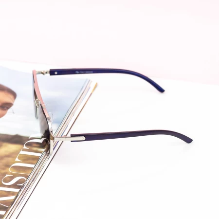 Sonnenbrille für Frauen 20306 Silberblau Mode