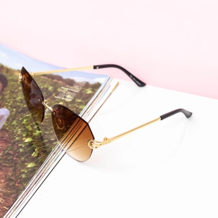 Frauen Sonnenbrille 9060 Brown Mode