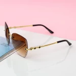 Frauen Sonnenbrille 9037 Brown | Mode