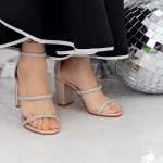 Sandalen mit dicken Absätzen 2xkk86 Champagner | Mei
