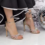 Sandalen mit dünnem Absatz 2xkk87 Zloty | Mei