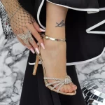 Sandalen mit dünnem Absatz 2xkk87 Zloty | Mei