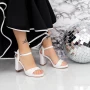 Sandalen mit dicken Absätzen und 2xkk112 Plattform Weiß | Mei