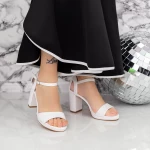Sandalen mit dicken Absätzen und 2xkk112 Plattform Weiß | Mei