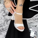Sandalen mit dicken Absätzen und 2xkk112 Plattform Weiß | Mei