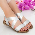Frauen ZX5 Sandalen Silber Mei
