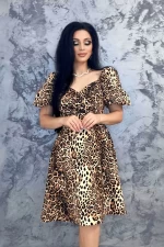 Frauenkleid 76458 Leopard | Kikiriki