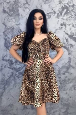 Frauenkleid 76458 Leopard | Kikiriki