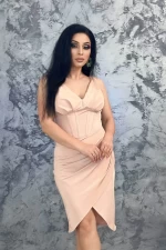 Frauenkleid 75820 Beige Kikiriki
