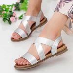 Frauen ZX5 Sandalen Silber Mei
