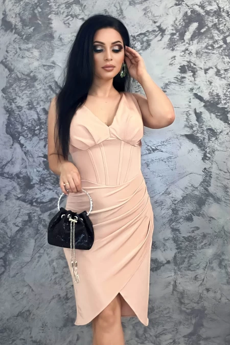 Frauenkleid 75820 Beige Kikiriki