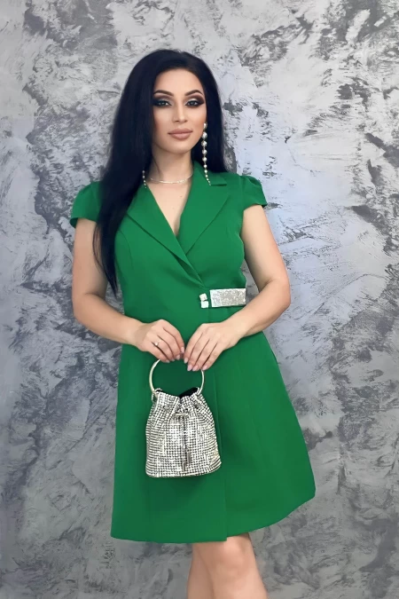 Frauenkleid E19089 Grün Kikiriki