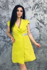 Frauenkleid E19089 hellgrün Kikiriki