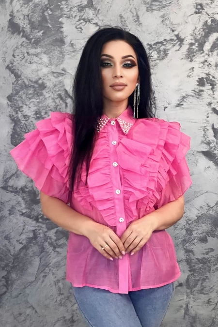 Frauen VMC2673 Pink Shirt Kikiriki