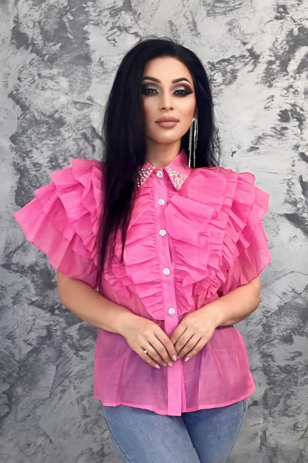Frauen VMC2673 Pink Shirt Kikiriki