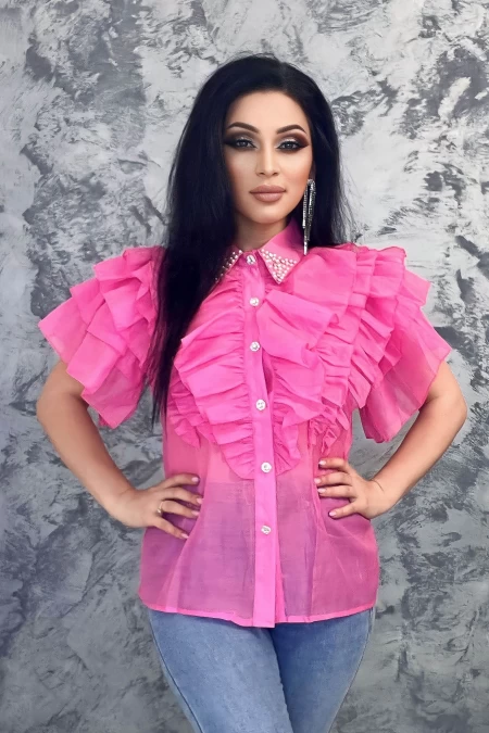 Frauen VMC2673 Pink Shirt Kikiriki