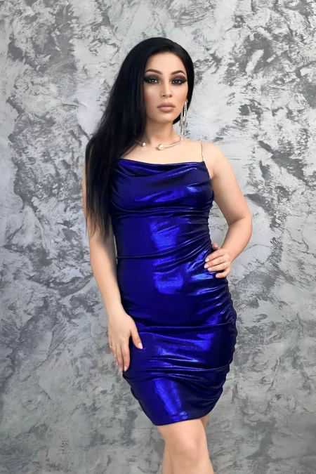 Frauenkleid 32955 Blau Bella