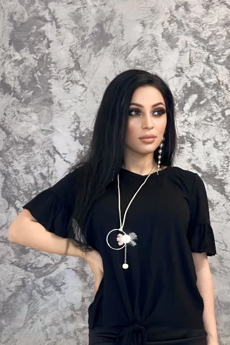 Frauen Sweatshirt 16249 Black | Bella